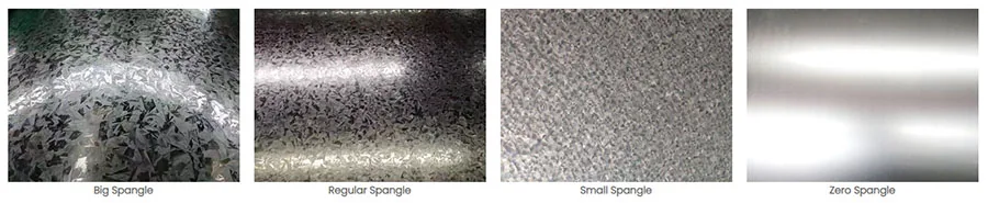 Coated Steel Surface Spangles and Texture Inspection